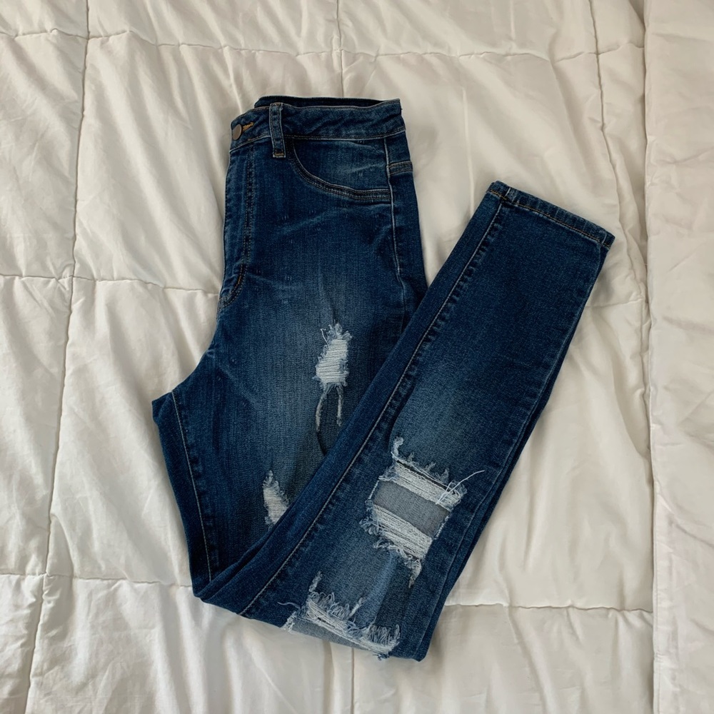 Fashion Nova Distressed Jeans